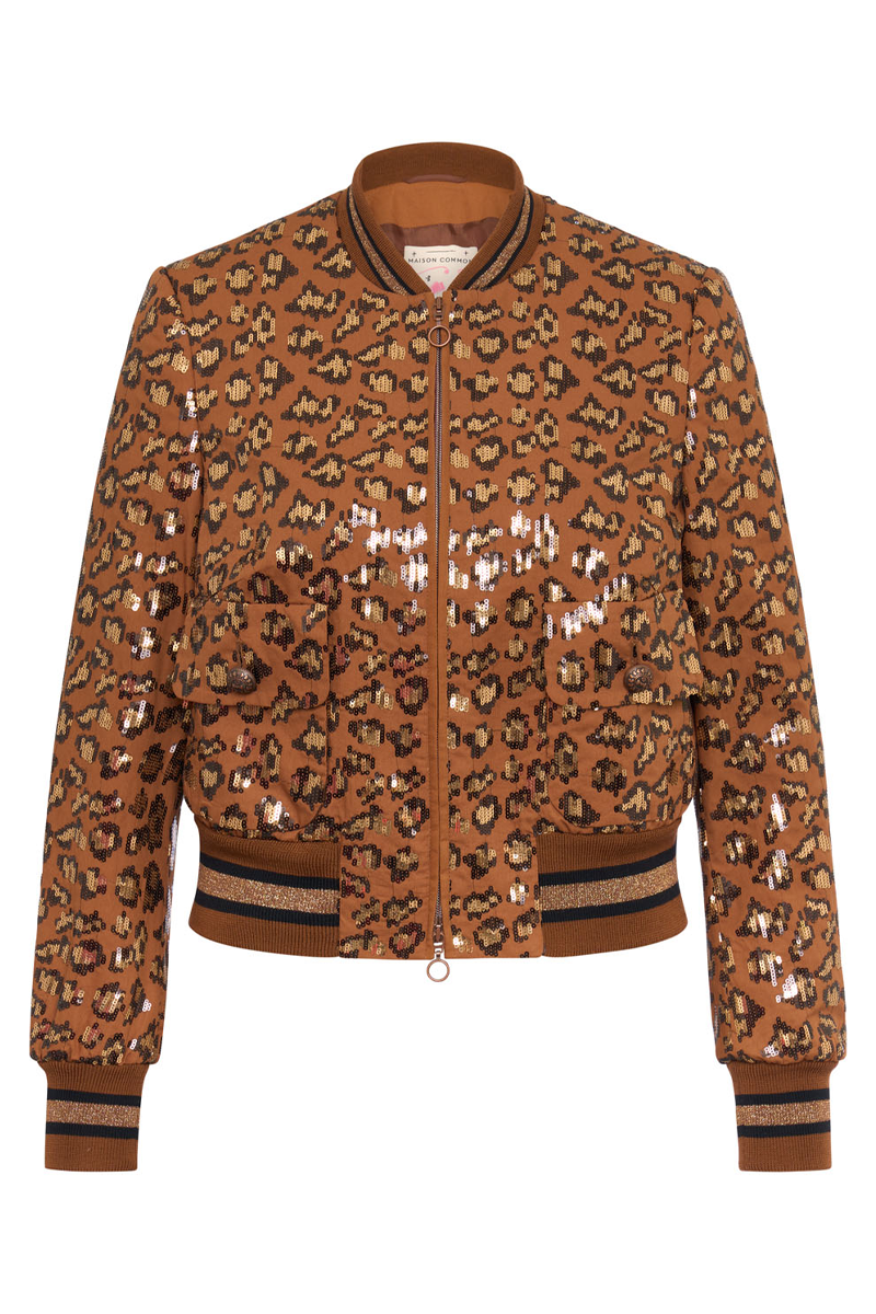 Cheetah Lurex Bomber