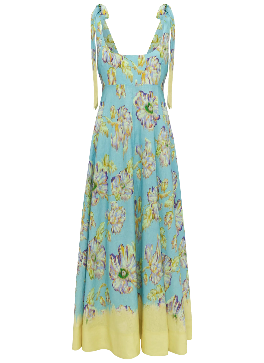 Alemais Multicolor Linen Casual Dress