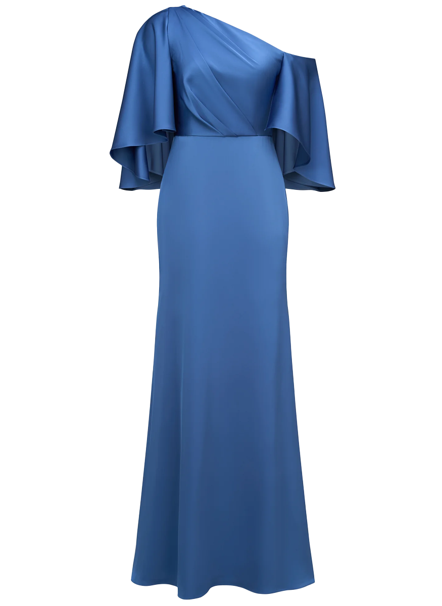 Kia Cape Fit And Flare Gown