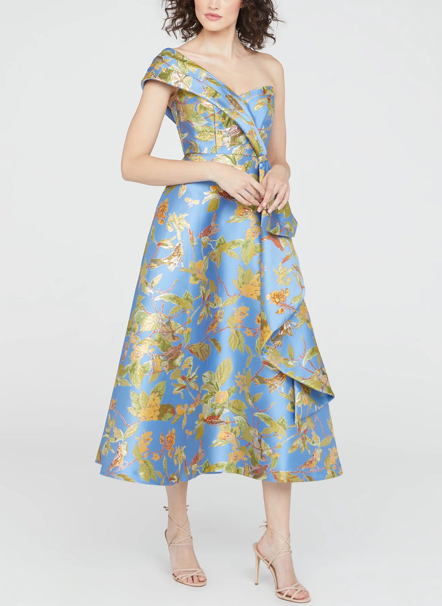 Dalia Tea Length Dress - THEIA