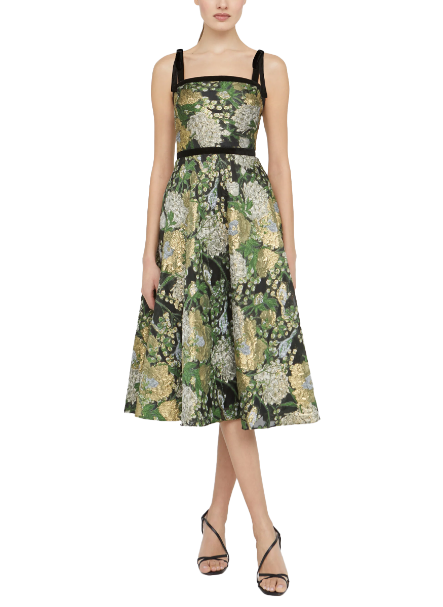 Joni Velvet Bow Strap Dress
