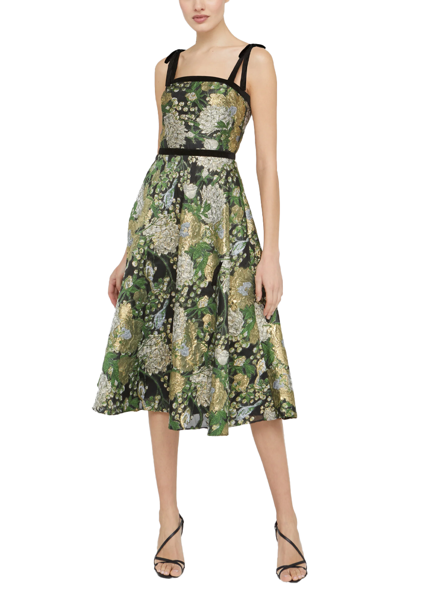 Joni Velvet Bow Strap Dress