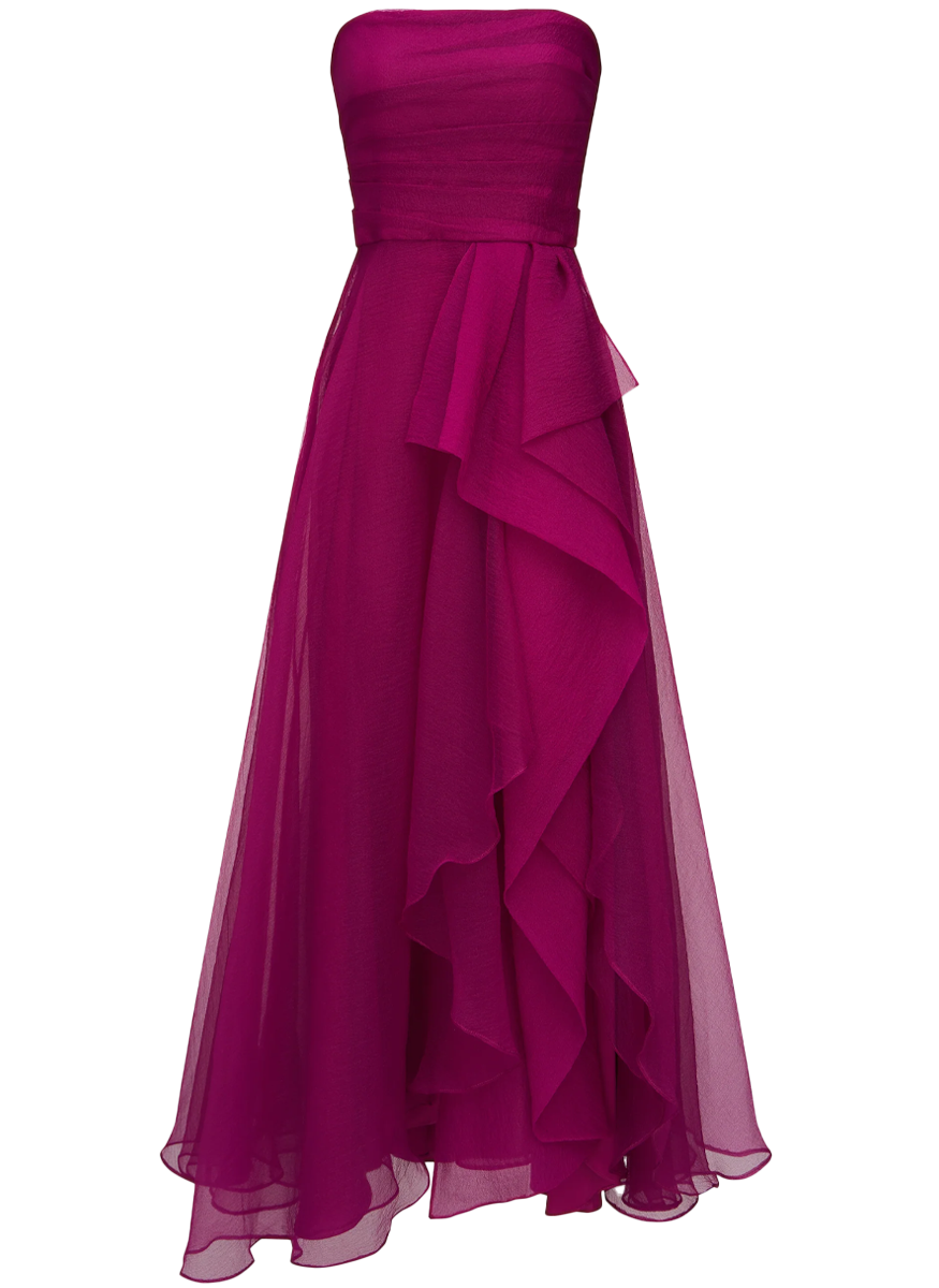 Teresa Strapless Draped Gown