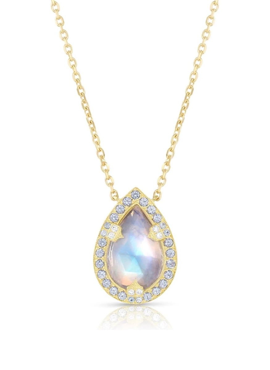 Blue Moonstone Pendant Necklace