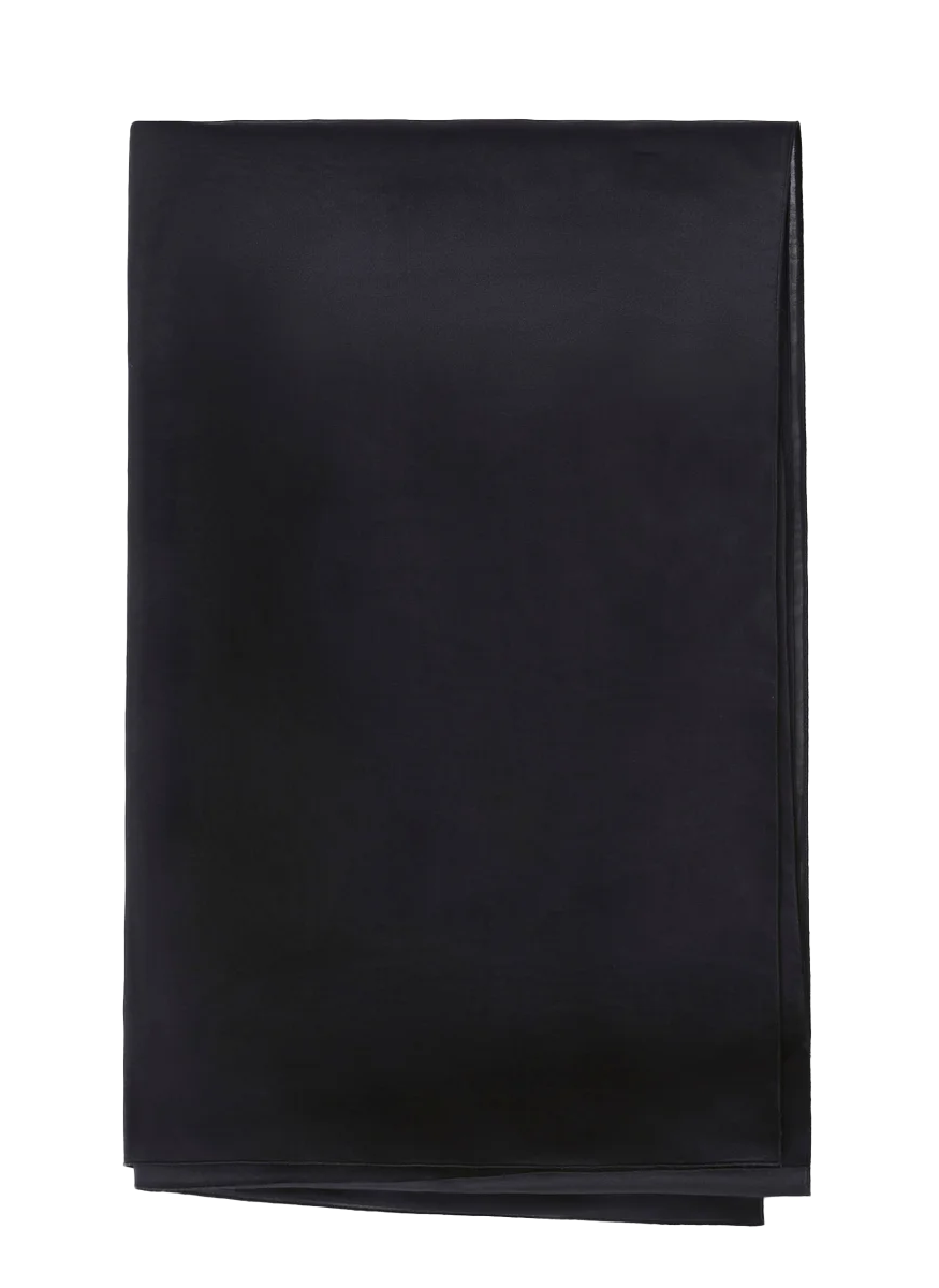 Silk Organza Stole in Black