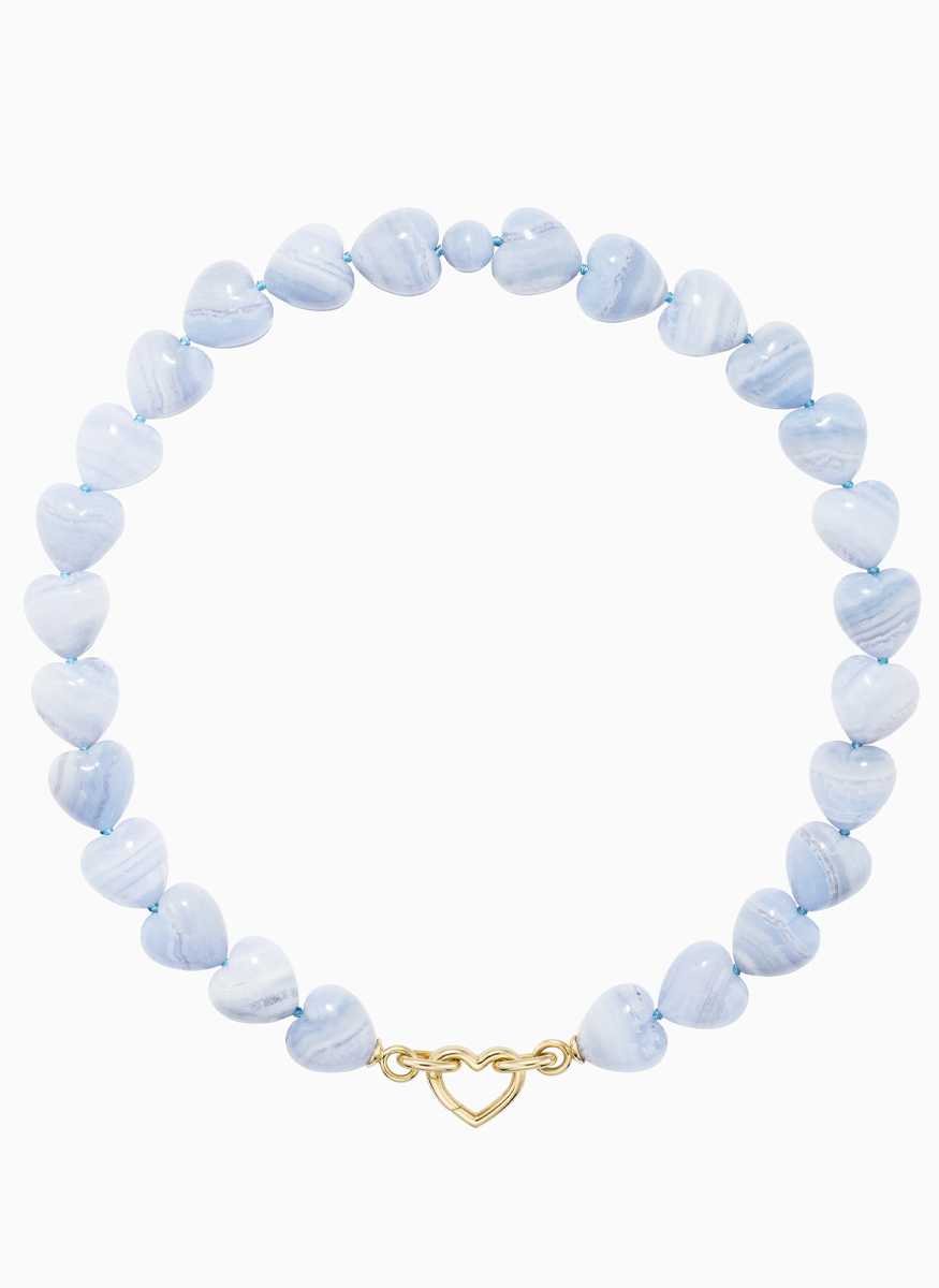 Oversized Heart Beads Necklace