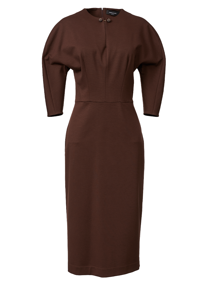 Milano Stitch Jersey Fitted Dress