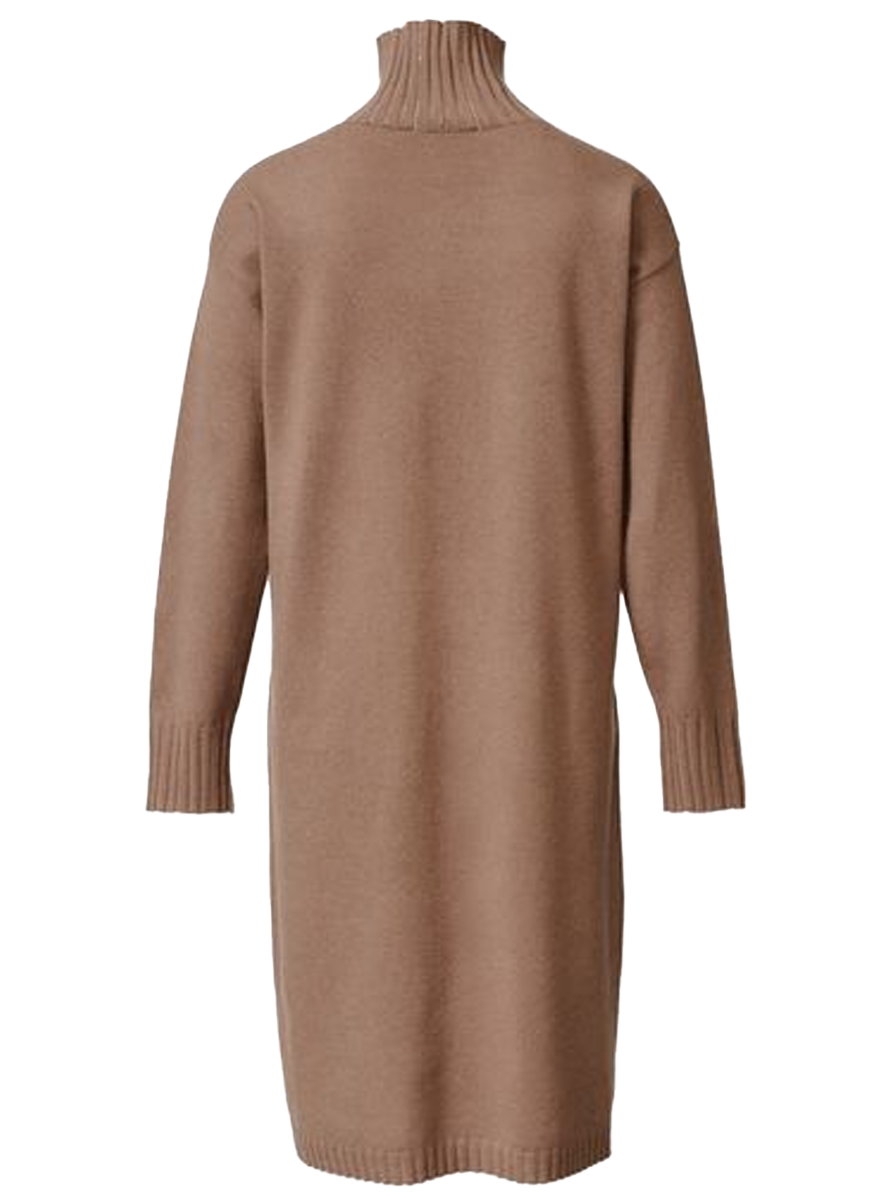 Platinum Turtleneck Knit Dress