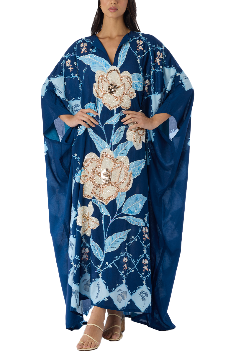 Hand Beaded Sushella Kaftan Dress
