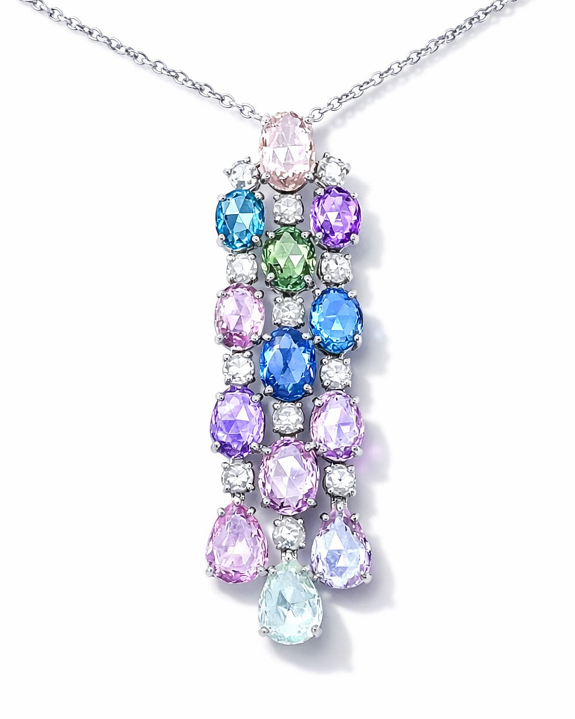Multicolor Sapphire Necklace