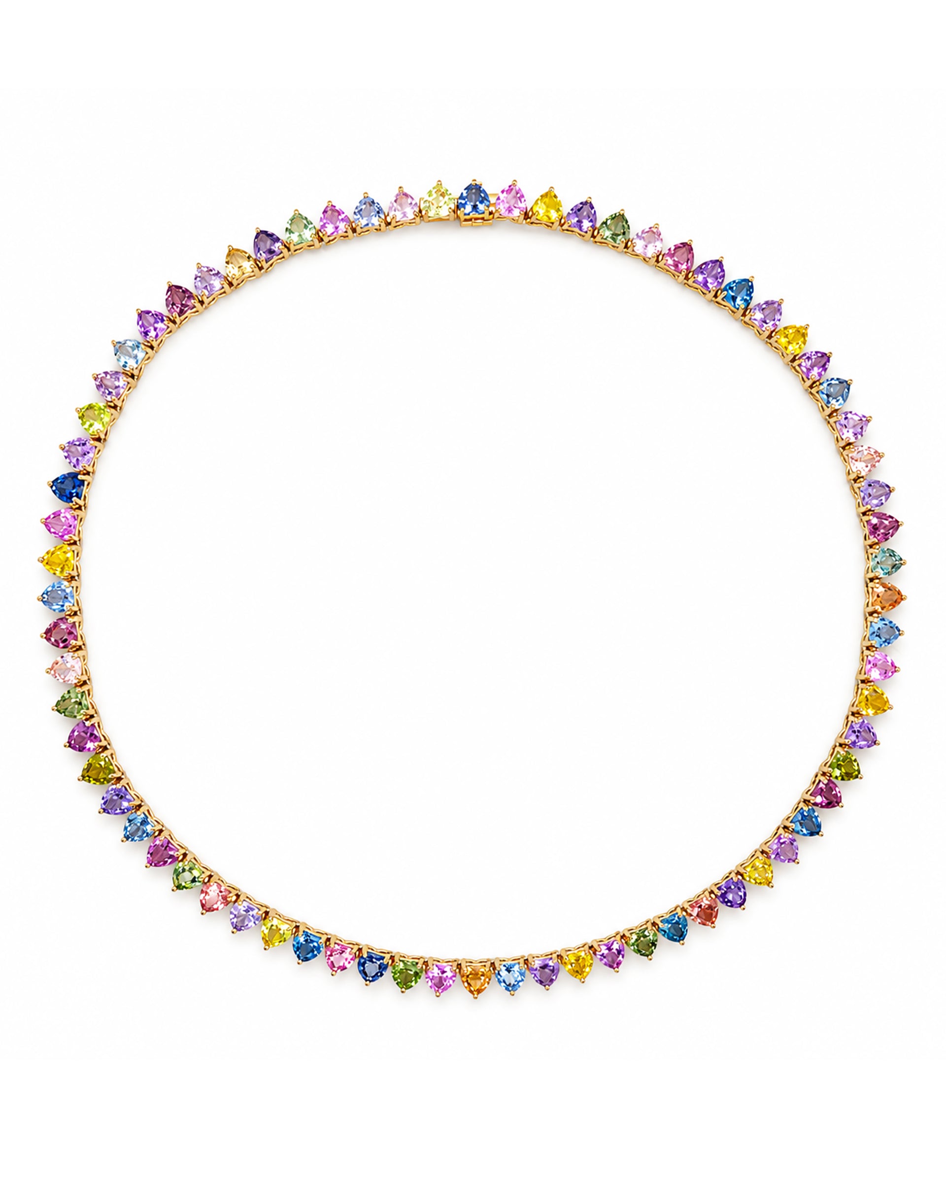 Multicolor Sapphire Necklace