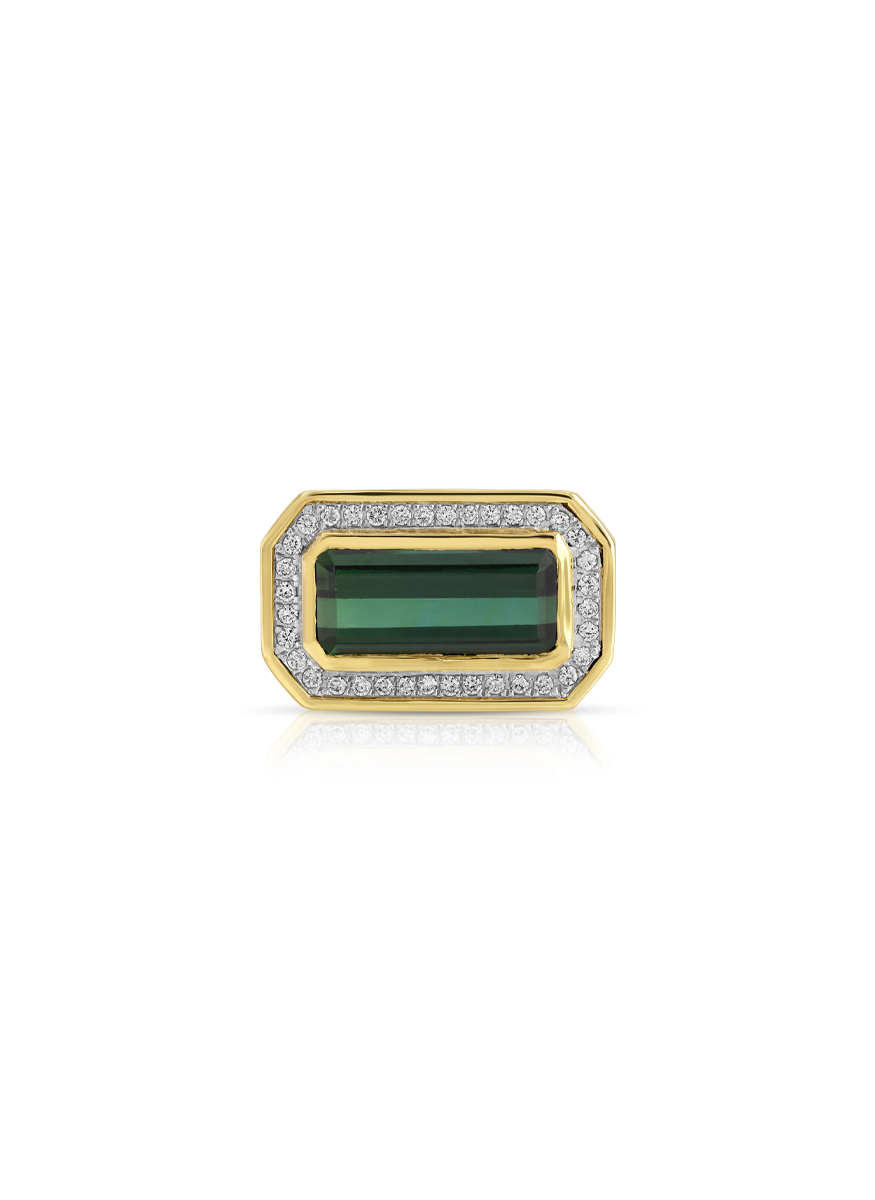 Ambition Ring, Green Tourmaline
