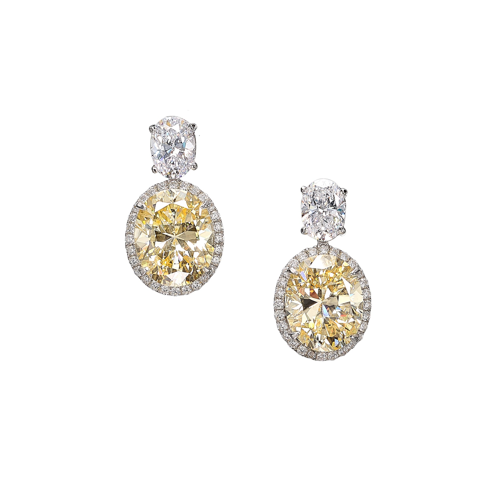 Canary Celestial Halo Earrings