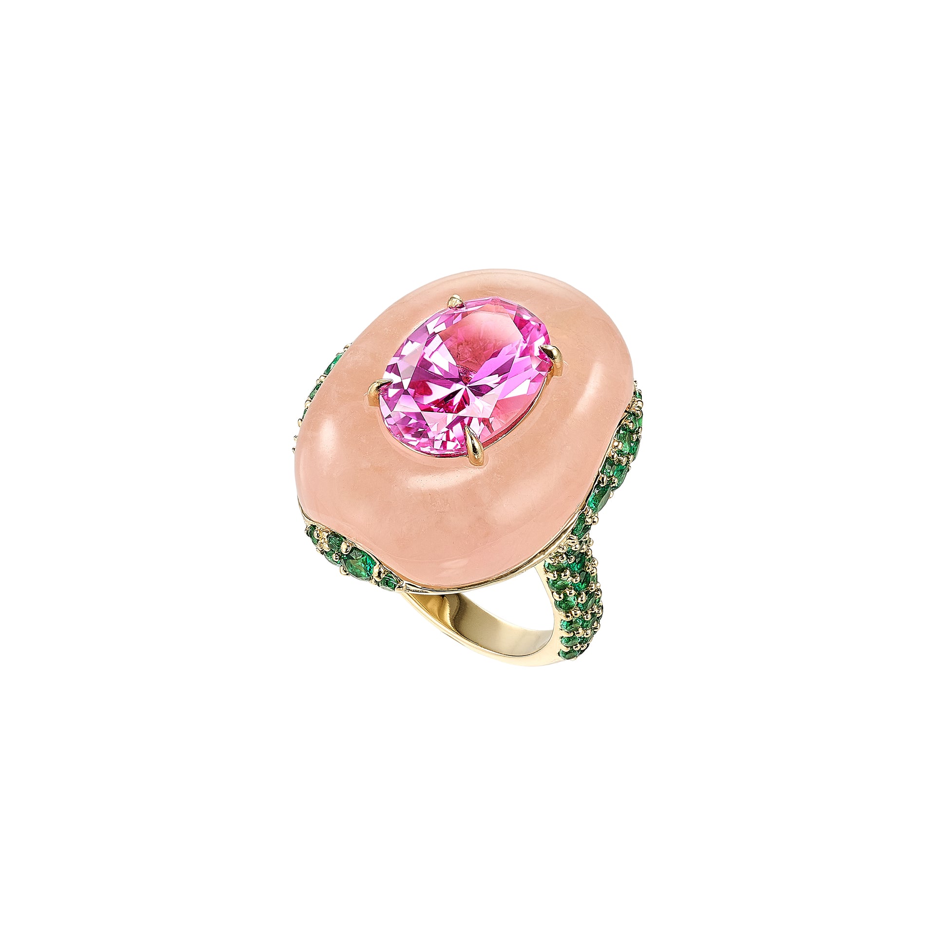 Flower Pebble Ring