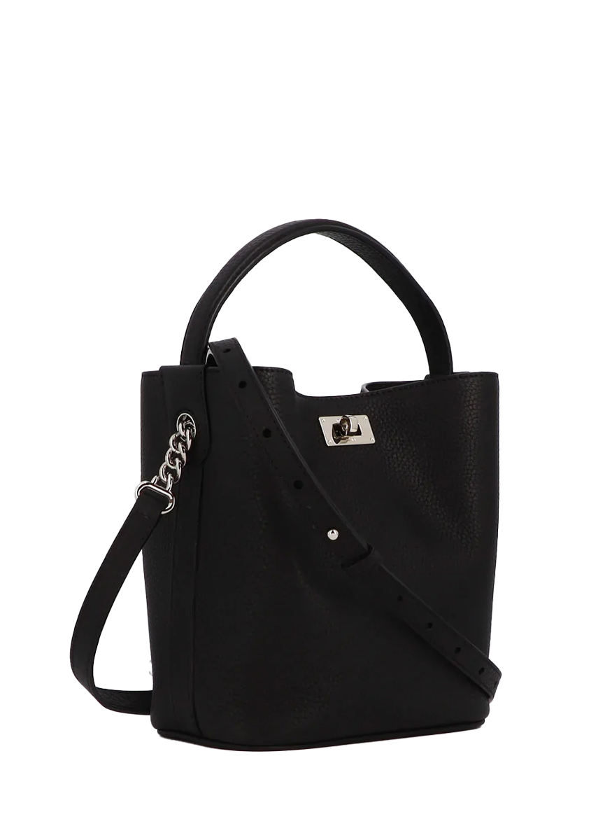 Odeon Mini Bucket Bag in Black