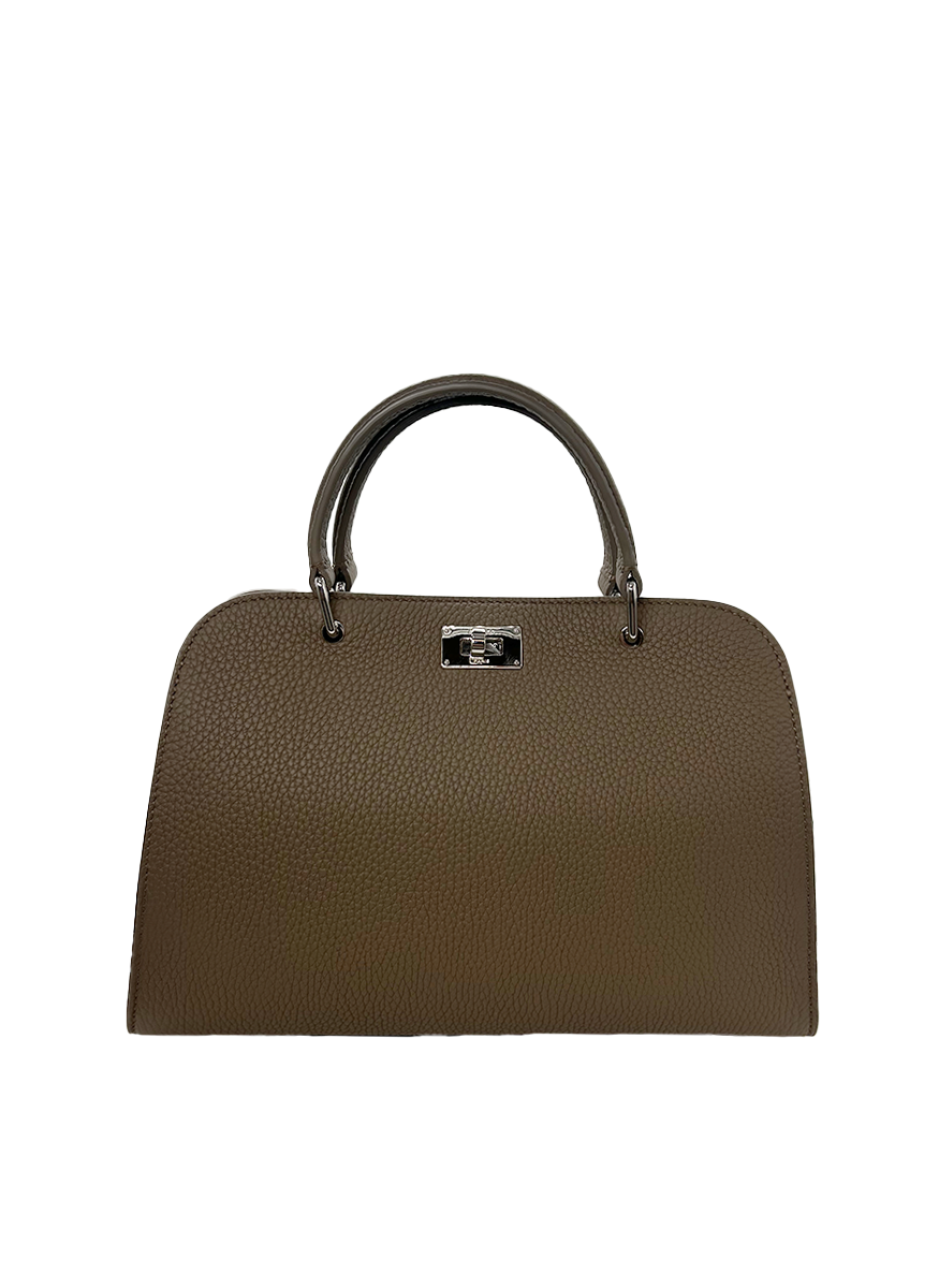 Opera Mini Top Handle Bag in Taupe