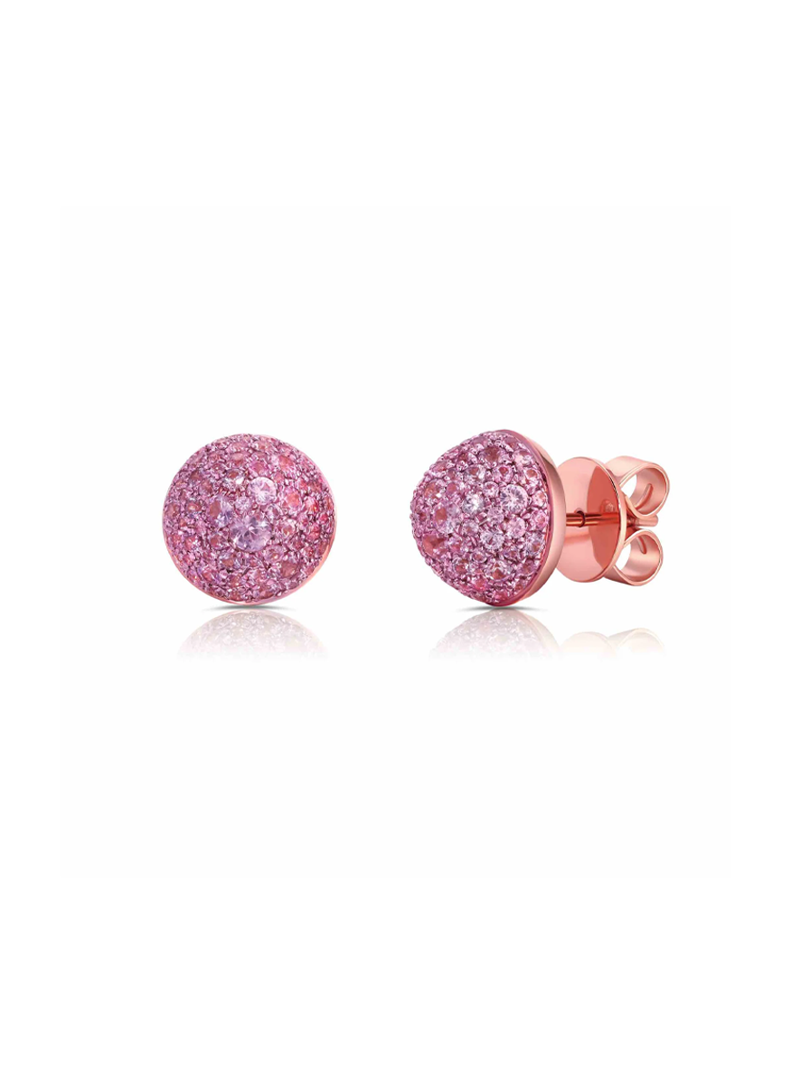 Bahia Studs, Pink Sapphire, Large