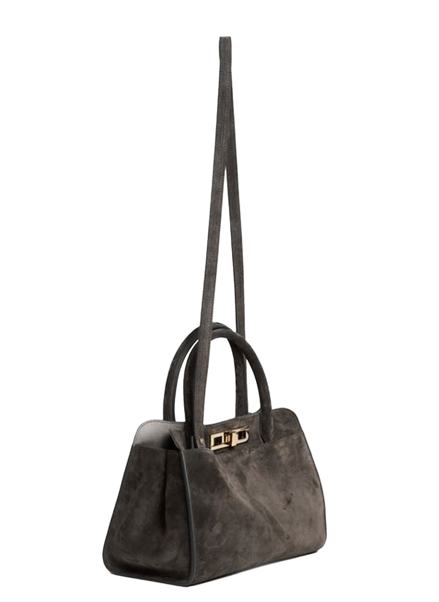 Suede Medium Handbag