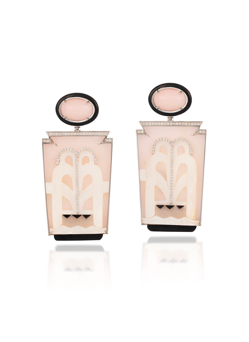 Art Deco Window Earrings