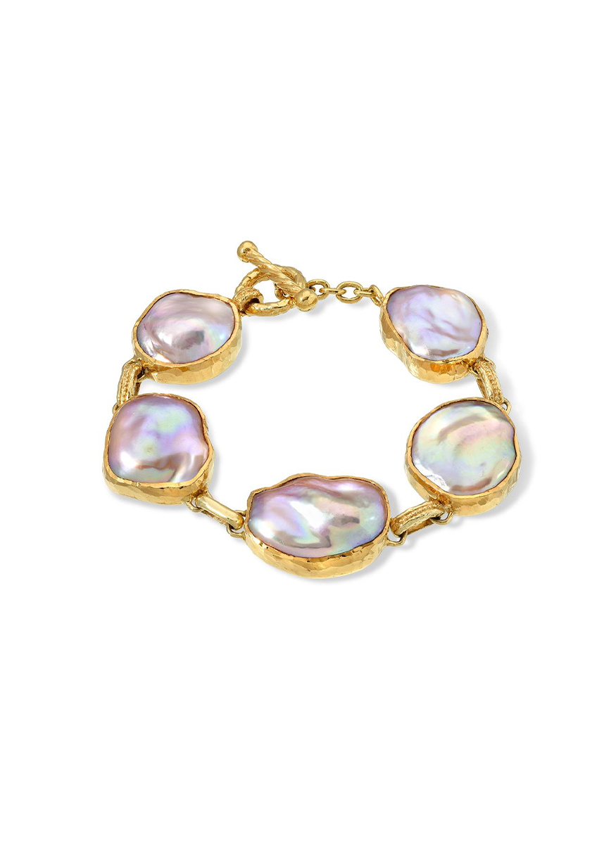 Baroque Pearl Link Bracelet