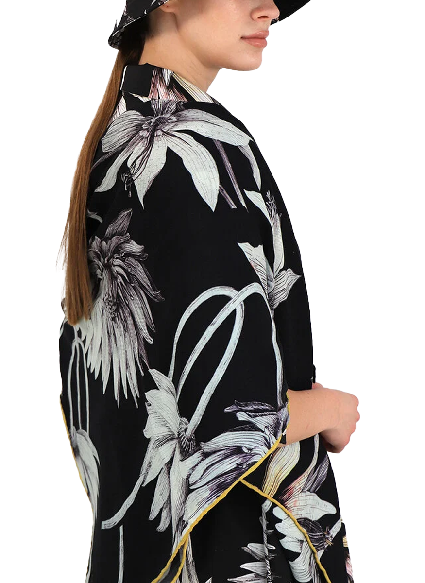 Cashmere Scarf in Dahlia Print