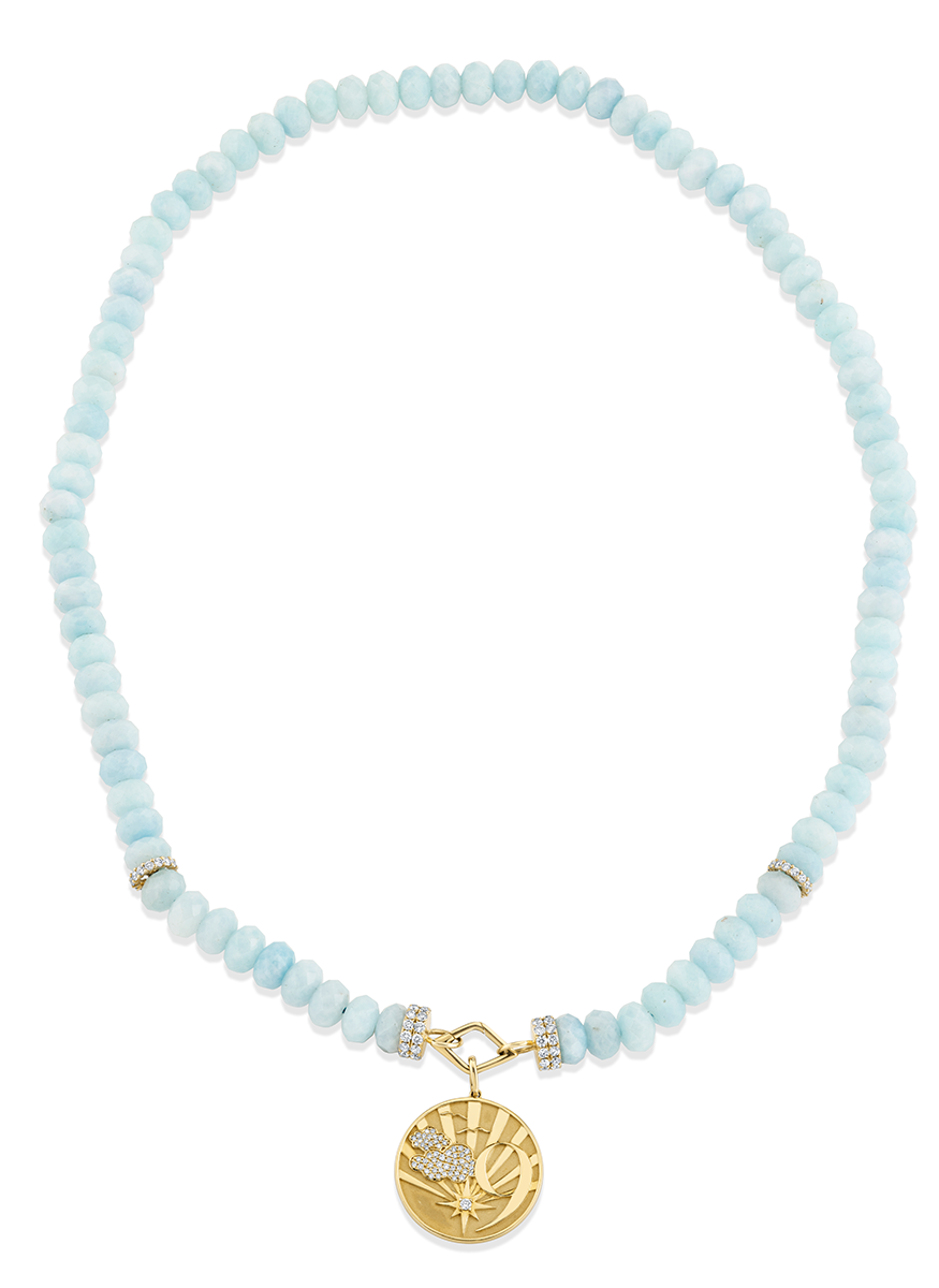 Aquamarine Cloud 9 Necklace