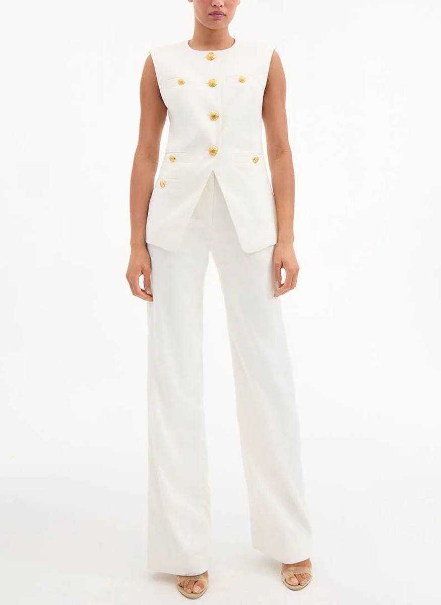Jude Wide-Leg Linen Pant
