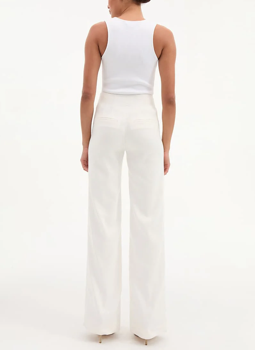 Jude Wide-Leg Linen Pant - Veronica Beard
