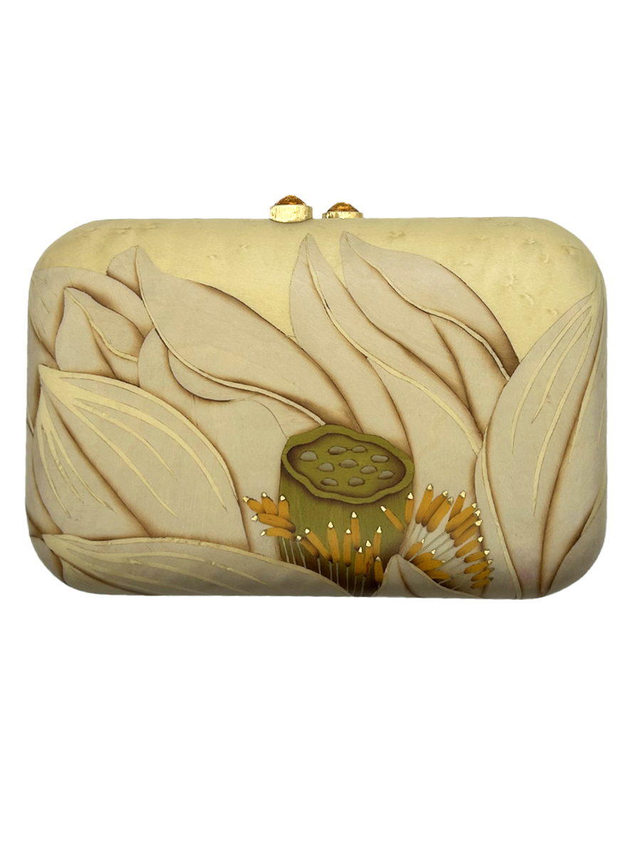 Bird & Flower Marquetry Clutch