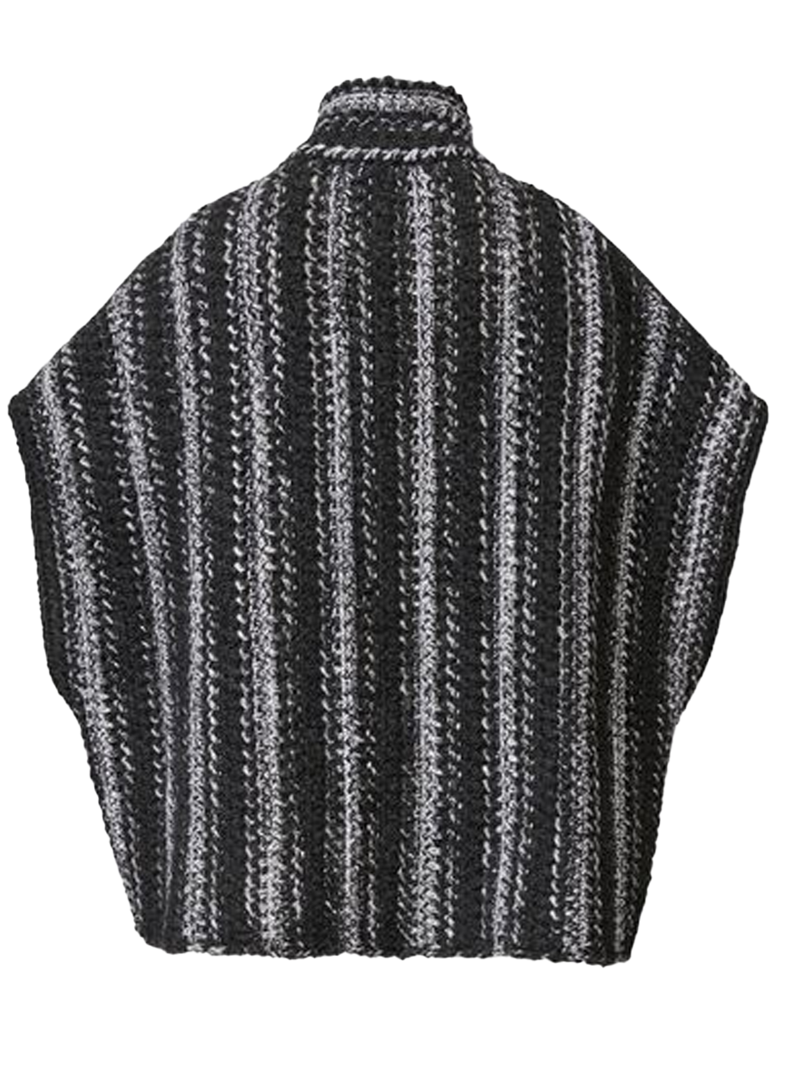 Soft Herringbone Double Cape