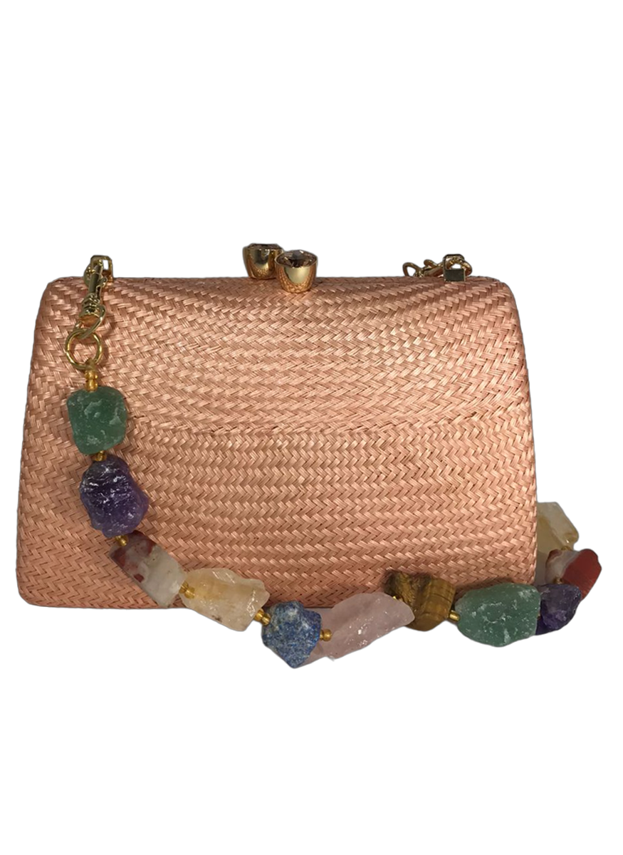 Candice Bun Straw Bag