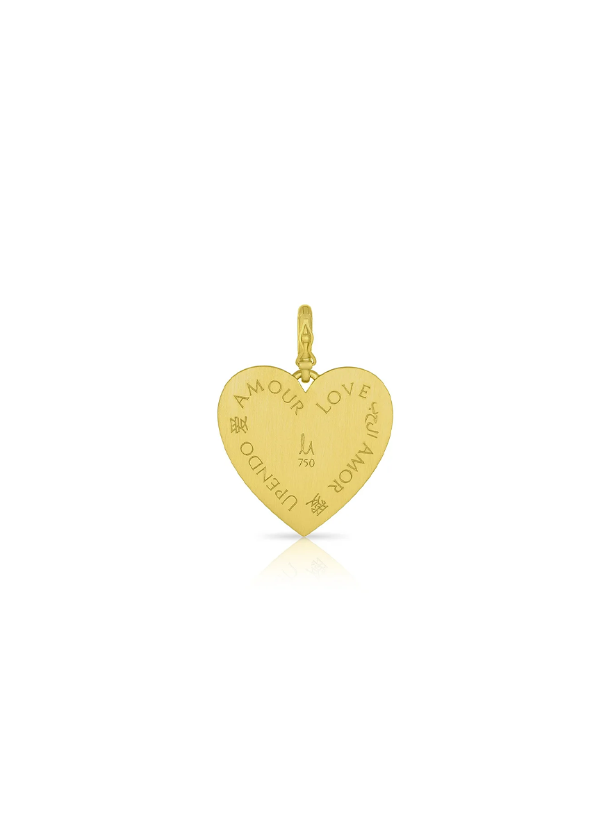 Confetti Heart Pendant, Medium