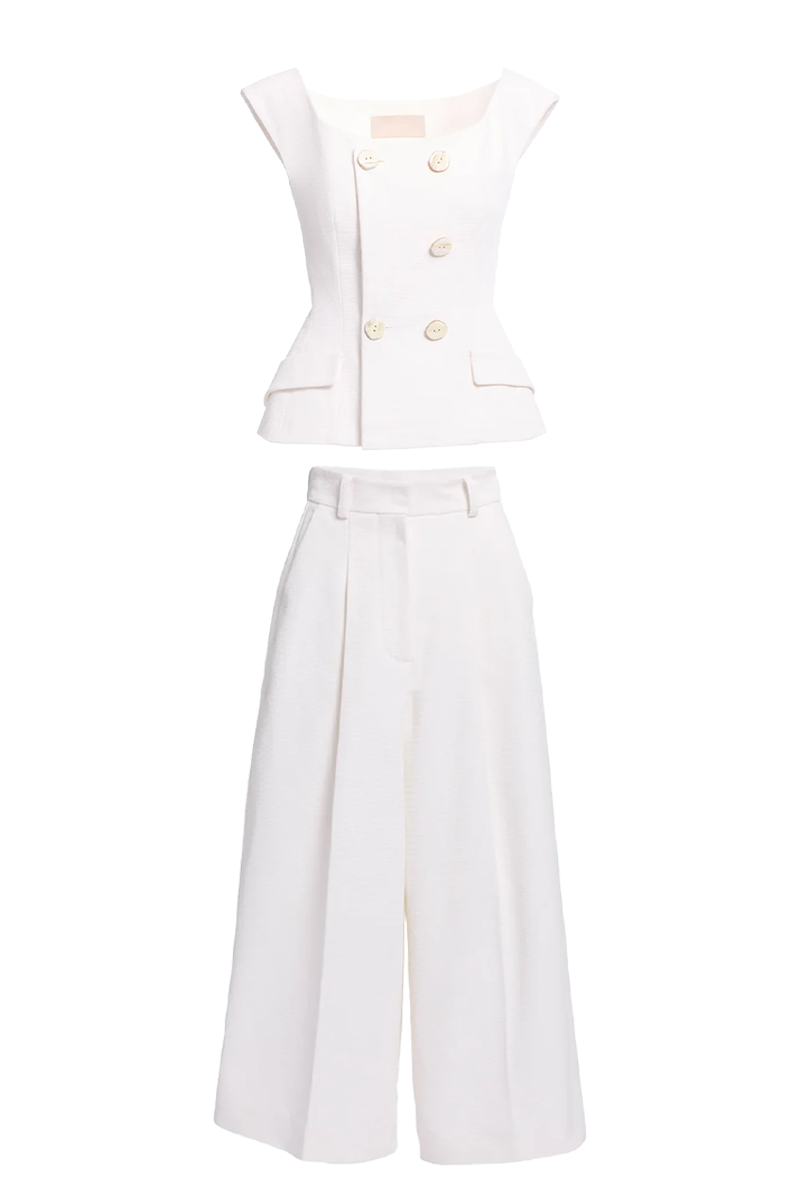 Cotton Piquet Suit