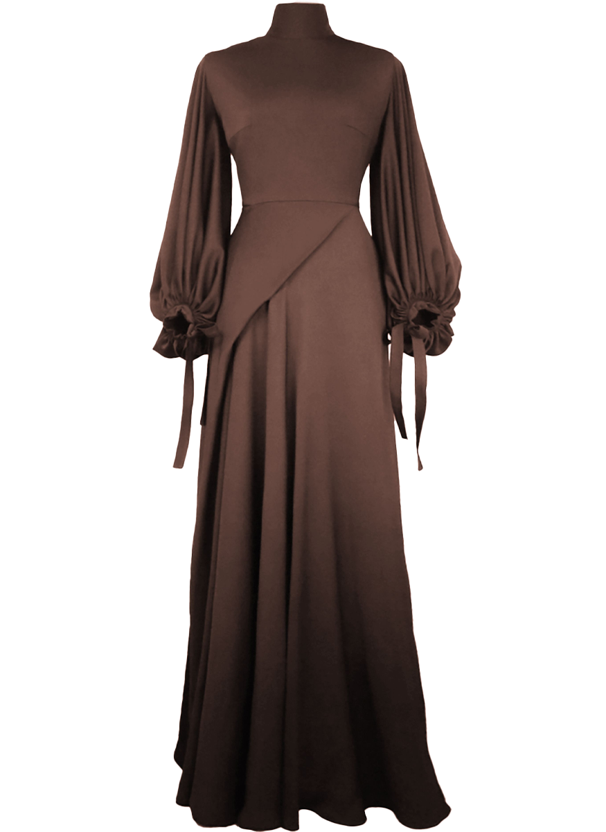 Cristo Gown in Charmeuse Crinkle