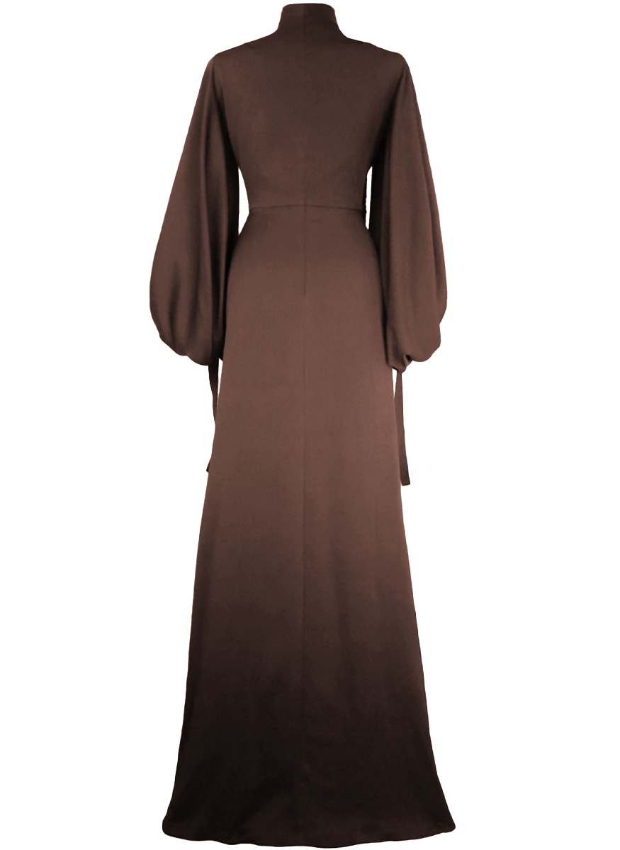 Cristo Gown in Charmeuse Crinkle