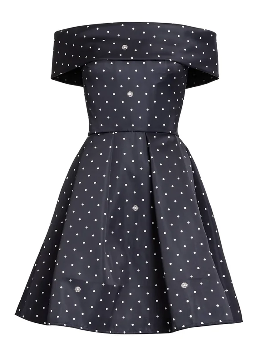 Printed Cady Mini Dress