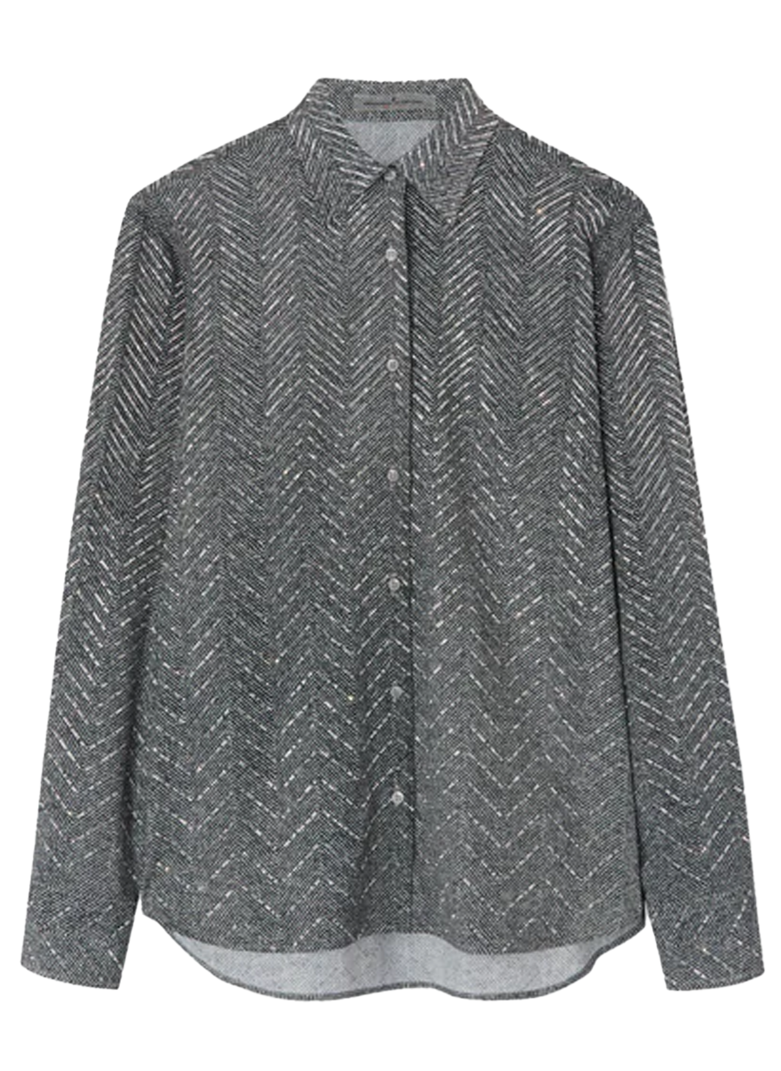 Herringbone with Crystal Top
