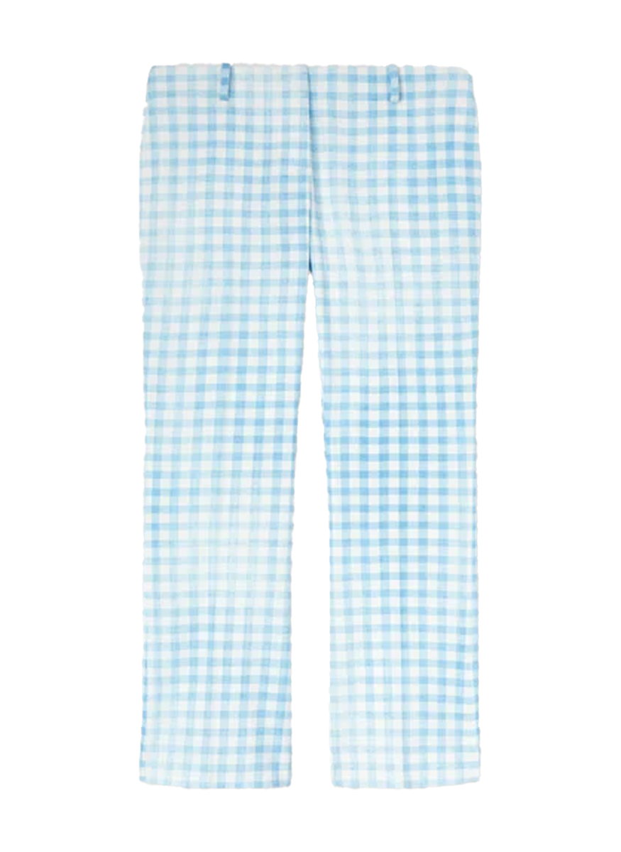 Gingham Regular Leg Trouser