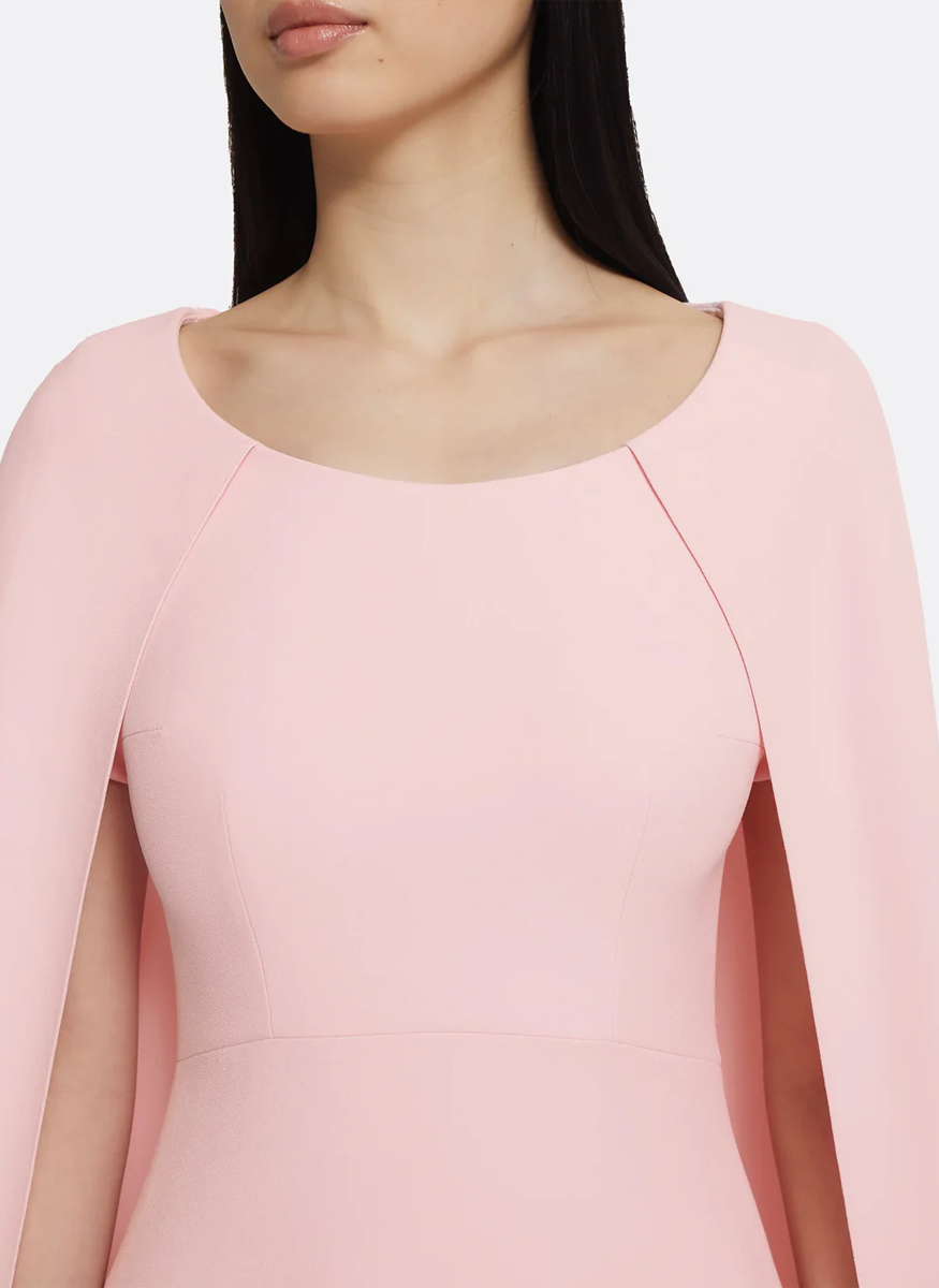 Yuna Gown with Cape in Heavy Crepe - Safiyaa