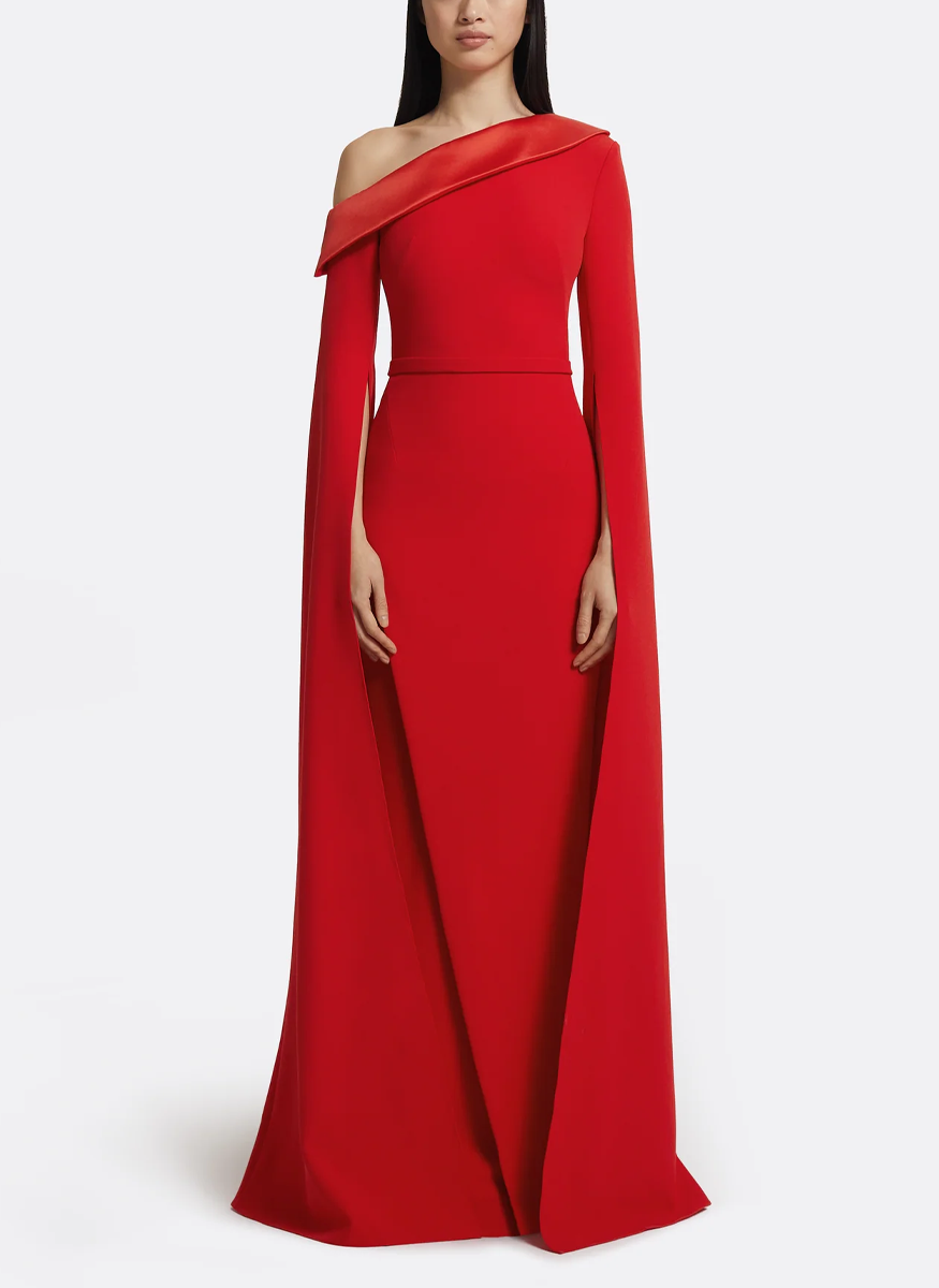 Rinoa Long Gown in Cherry Red