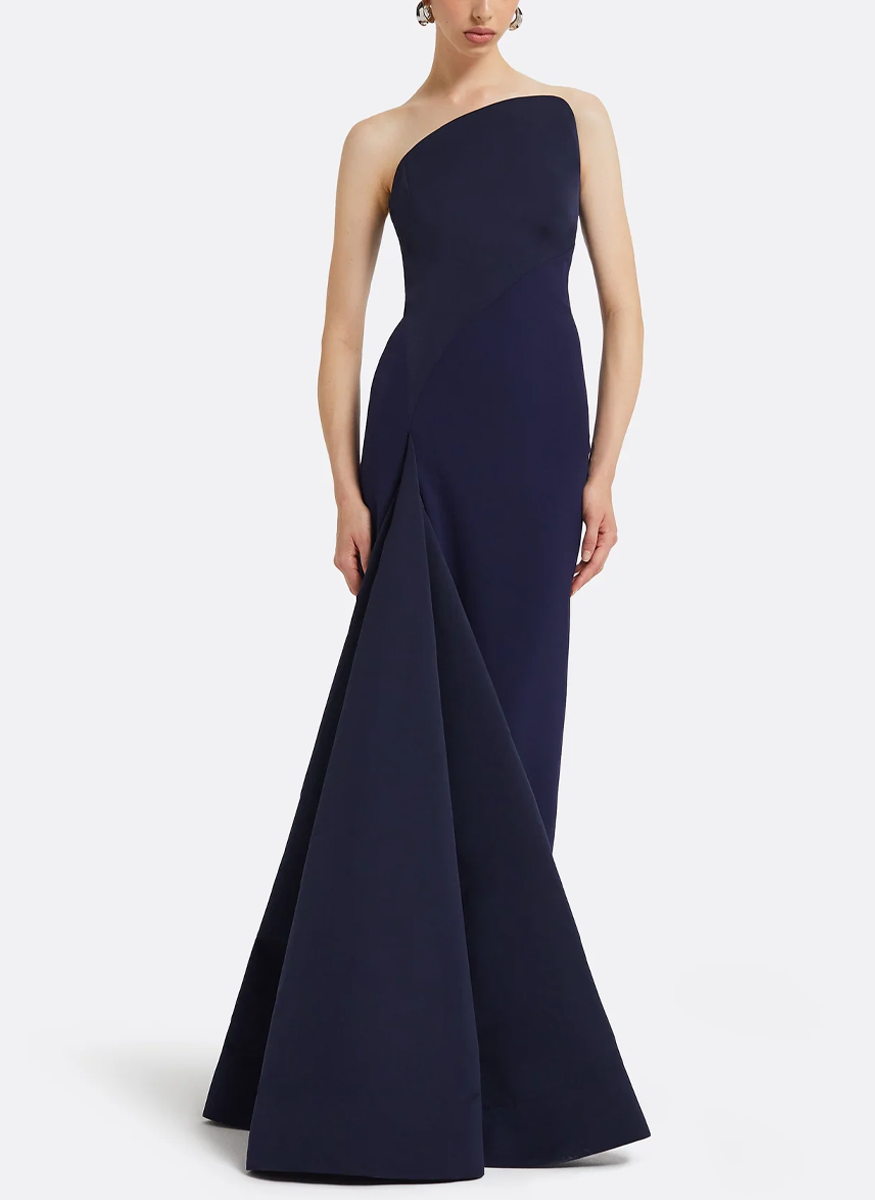 Bengi Azurite Blue Evening Gown
