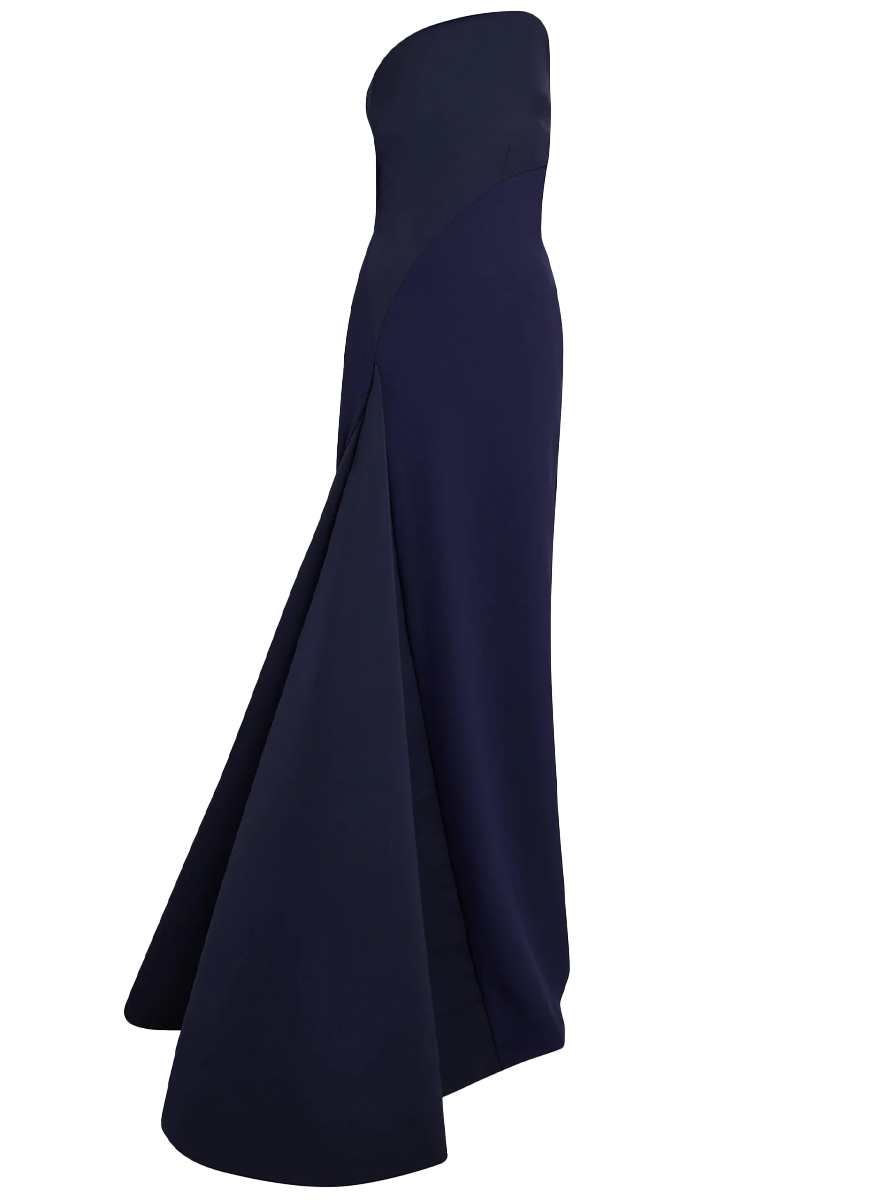 Bengi Azurite Blue Evening Gown