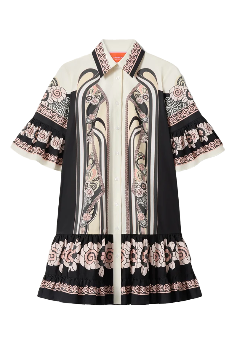 Choux Dress Cotton Poplin in Ambrosia Placée Pale Pink