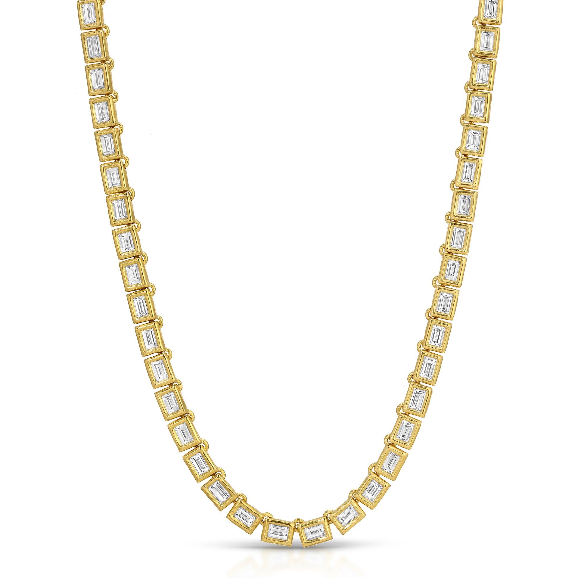 Nesting Gems Baguette Diamond Necklace