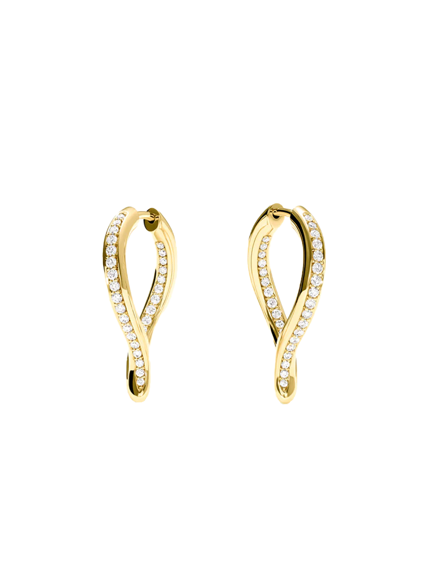 Signature Drop Twist Hoops