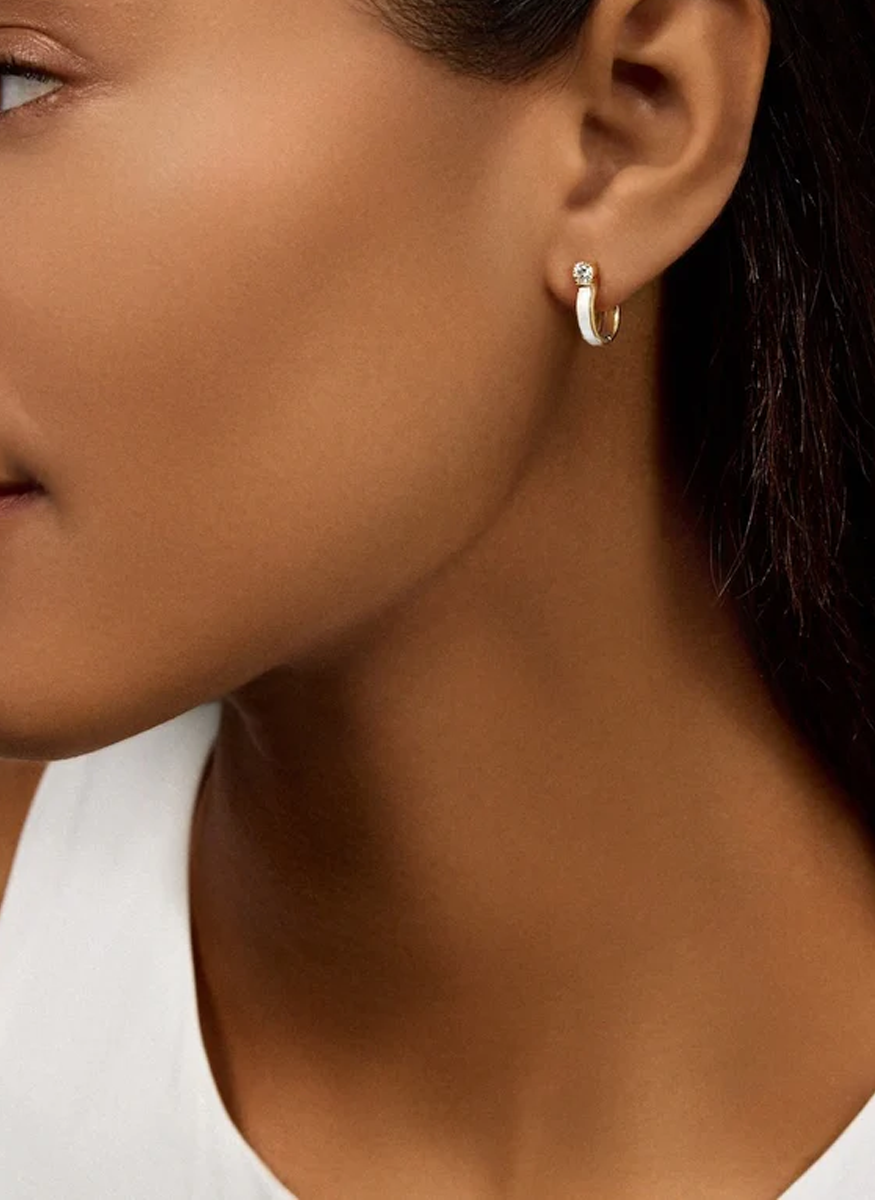 Honey Hoops, Small, White