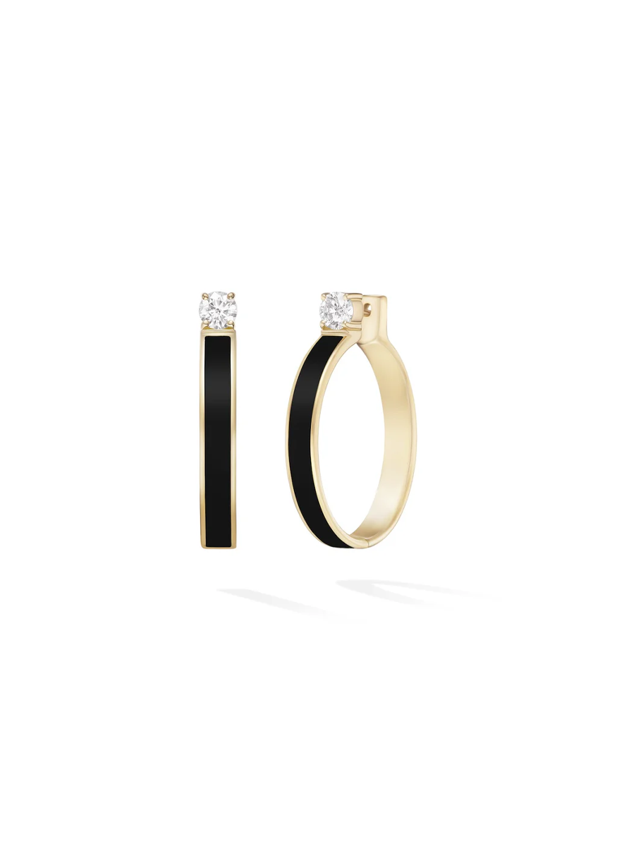 Honey Hoops, Medium, Black
