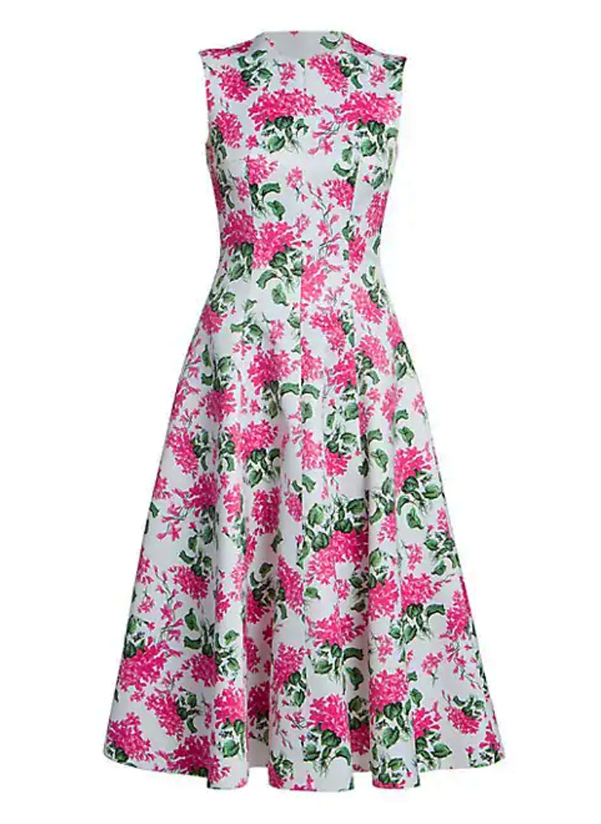 Mara Floral Midi-Dress - Emilia Wickstead