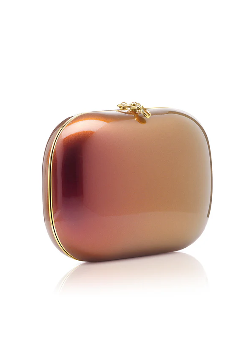 Elina Plus Clutch in Iridescent Sunset Pearl