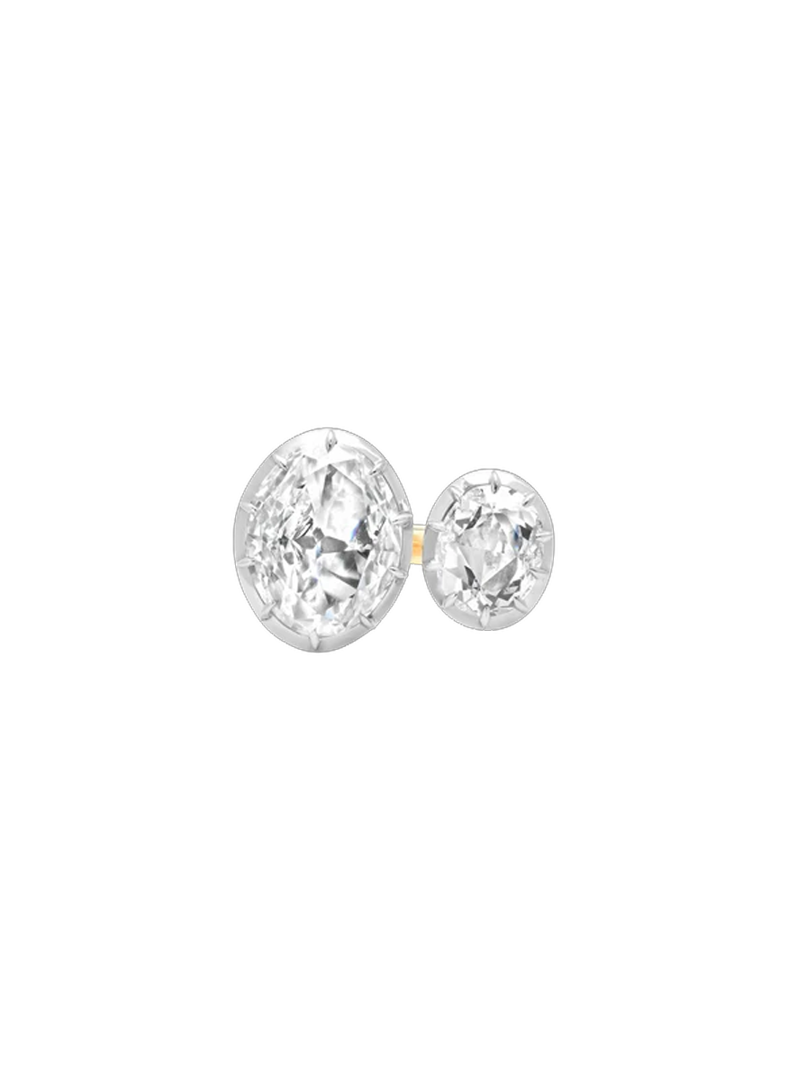 Essence Gold & 2 Diamonds Single Band Ring